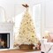 Artificial Pampas Christmas Tree, Deluxe Unlit Holiday Décor with Metal Base, Easy Assembly for Holiday or Home decor